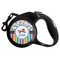 Transportation & Stripes Retractable Dog Leash - Small (Personalized)