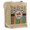 Transportation & Stripes Reusable Cotton Grocery Bag - Front View