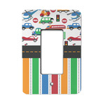 Transportation & Stripes Rocker Style Light Switch Cover - Single Switch