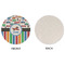 Transportation & Stripes Round Linen Placemats - APPROVAL (single sided)