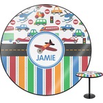 Transportation & Stripes Round Table (Personalized)
