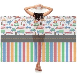 Transportation & Stripes Sheer Sarong