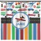 Transportation & Stripes Shower Curtain - Custom Size (Personalized)