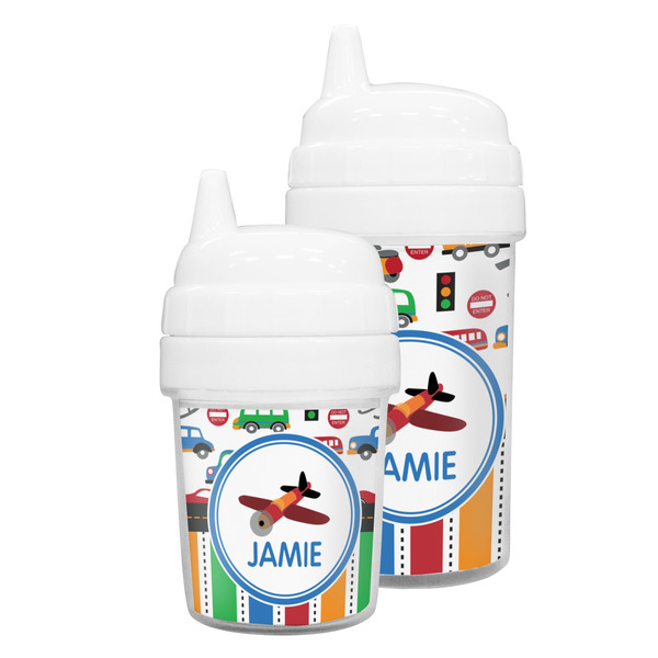 Transportation & Stripes Sippy Cups