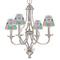 Transportation & Stripes Small Chandelier Shade - LIFESTYLE (on chandelier)