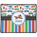 Transportation & Stripes Large Gaming Mouse Pad - 12.5" x 10" (Personalized)