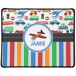 Transportation & Stripes Large Gaming Mouse Pad - 12.5" x 10" (Personalized)