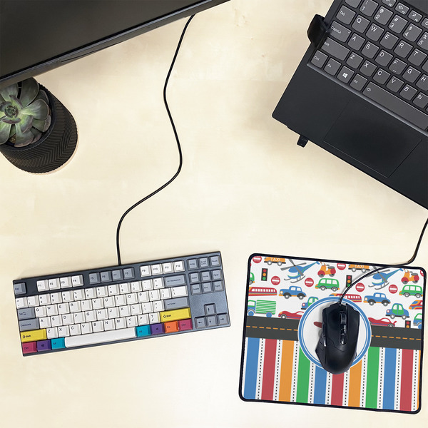 Transportation & Stripes Small Gaming Mats - LIFESTYLE