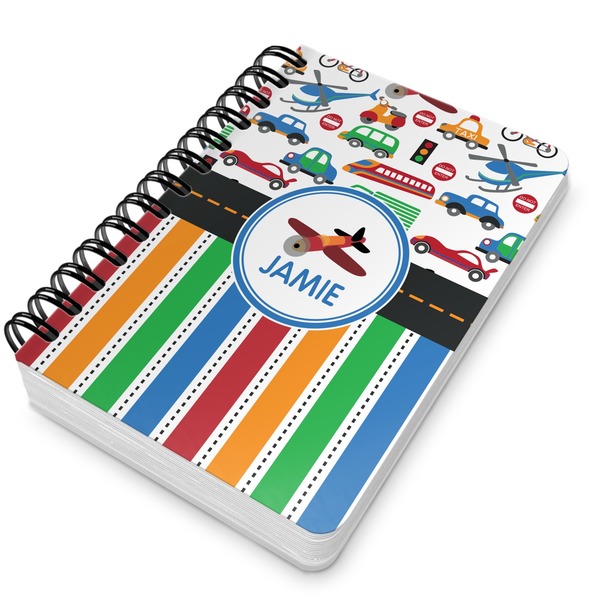 Transportation & Stripes Spiral Journal 5 x 7 - Main
