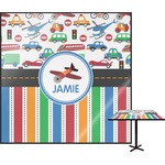 Transportation & Stripes Square Table Top (Personalized)