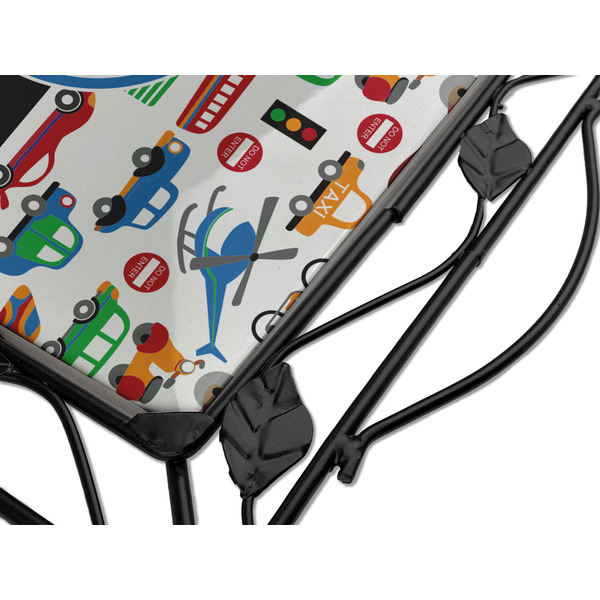 Transportation & Stripes Square Trivet - Detail