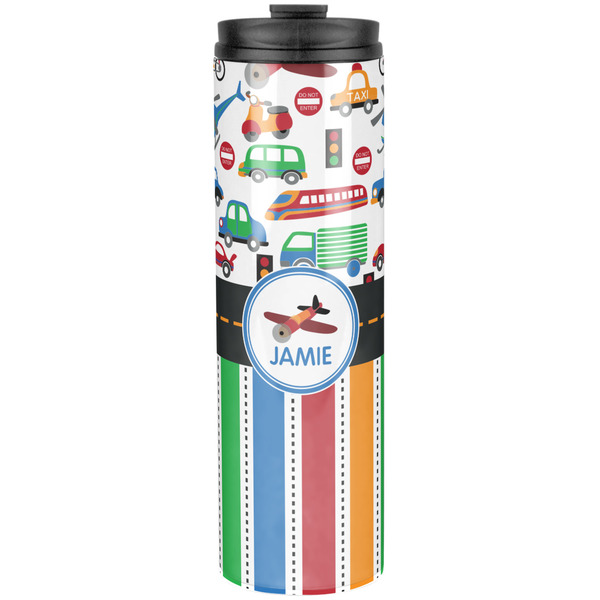 Transportation & Stripes Stainless Steel Tumbler 20 Oz - Front