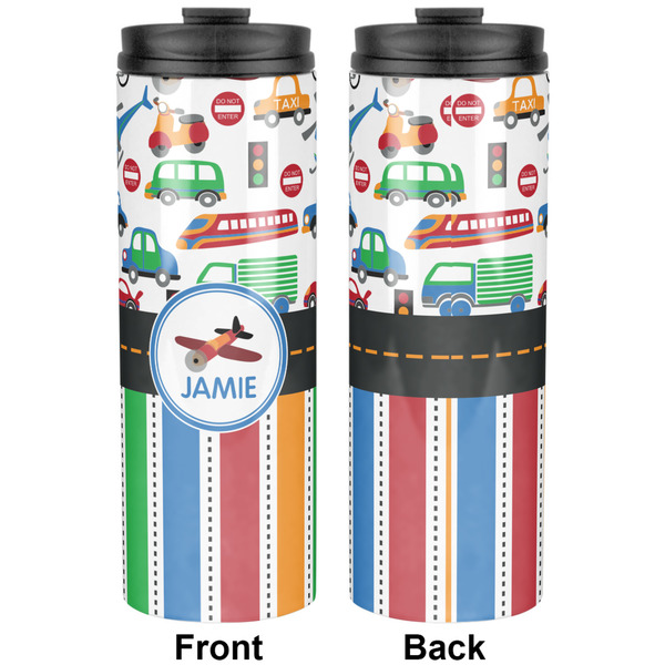 Transportation & Stripes Stainless Steel Tumbler - Apvl