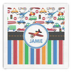 Transportation & Stripes Paper Dinner Napkins (Personalized)
