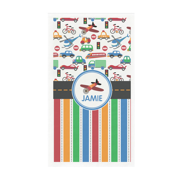Custom Transportation & Stripes Guest Paper Towels - Full Color - Standard (Personalized)