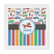Transportation & Stripes Standard Decorative Napkins (Personalized)