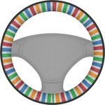 Transportation & Stripes Steering Wheel Cover (Personalized)