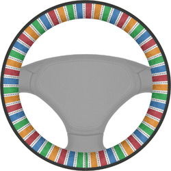 Transportation & Stripes Steering Wheel Cover