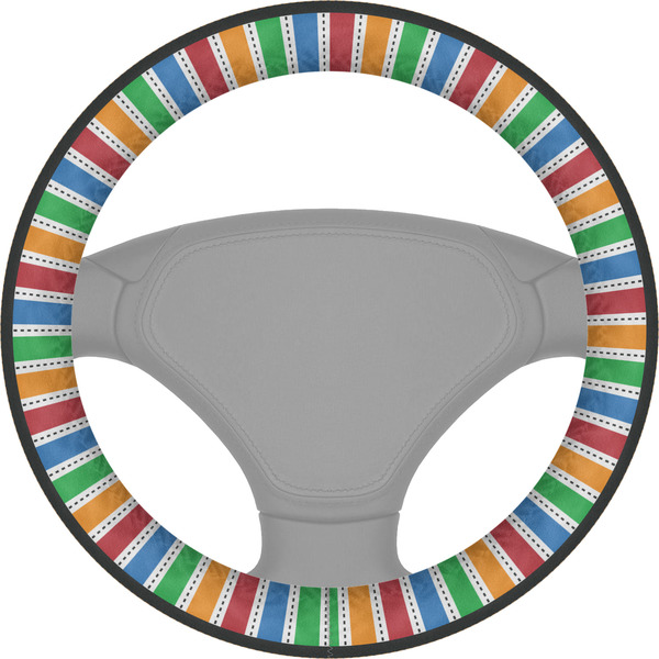 Custom Transportation & Stripes Steering Wheel Cover