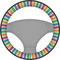 Transportation & Stripes Steering Wheel Cover