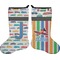 Transportation & Stripes Holiday Stocking - Double-Sided - Neoprene (Personalized)