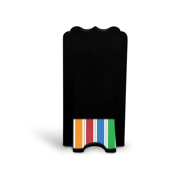 Transportation & Stripes Stylized Phone Stand - Back