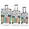Transportation & Stripes Suitcase Set 1 - APPROVAL