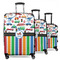 Transportation & Stripes Suitcase Set 1 - MAIN