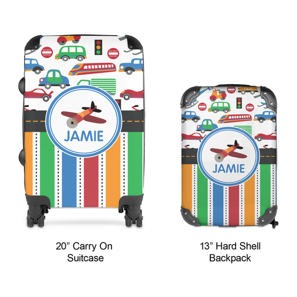 Transportation & Stripes Suitcase Set 4 - APPROVAL