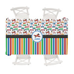 Transportation & Stripes Tablecloth - 58"x102" (Personalized)