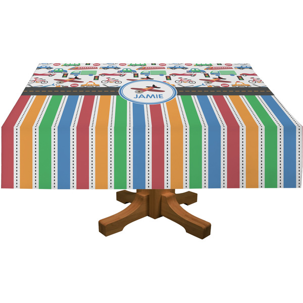 Transportation & Stripes Tablecloths (Personalized)