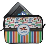 Transportation & Stripes Tablet Case / Sleeve (Personalized)