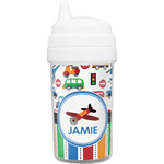 Transportation & Stripes Sippy Cup (Personalized)