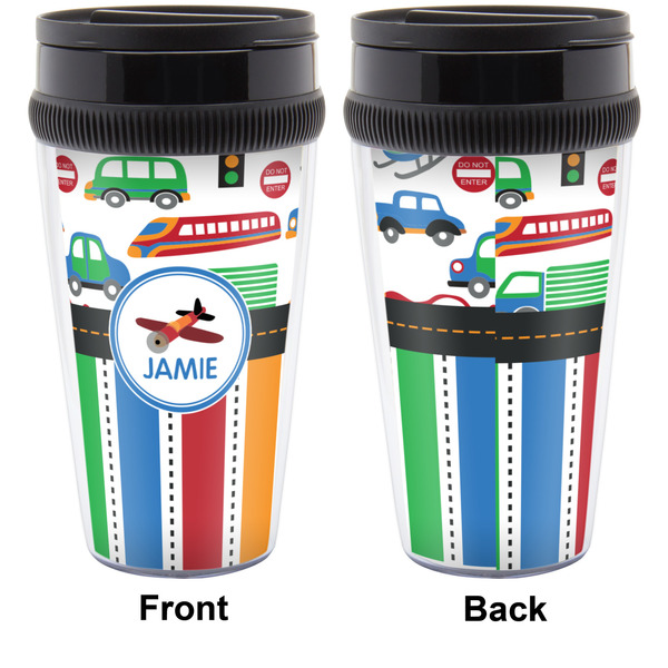 Transportation & Stripes Travel Mug Approval (Personalized)