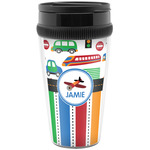 Transportation & Stripes Acrylic Travel Mug without Handle (Personalized)