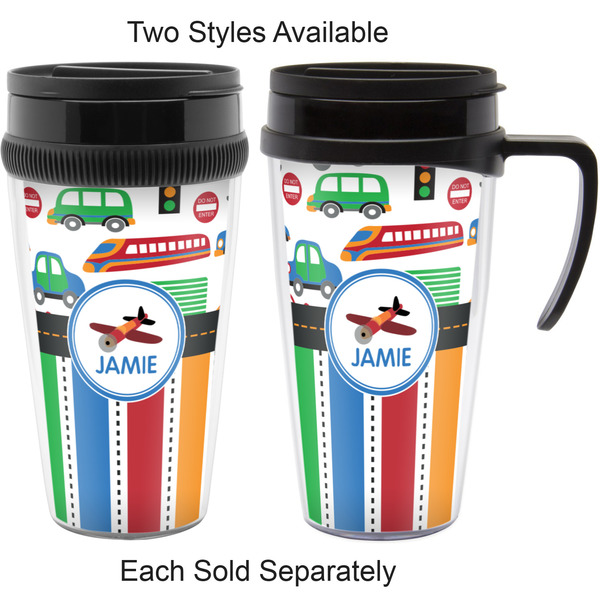Transportation & Stripes Travel Mugs - with & without Handle