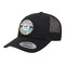 Transportation & Stripes Trucker Hat - Black (Personalized)