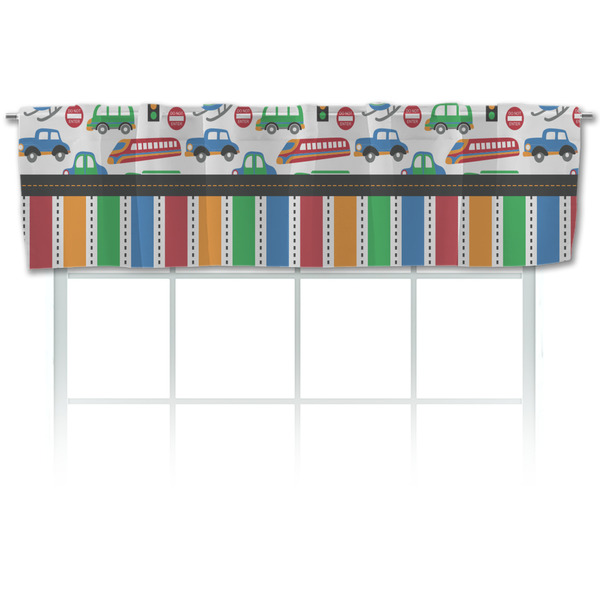 Custom Transportation & Stripes Valance