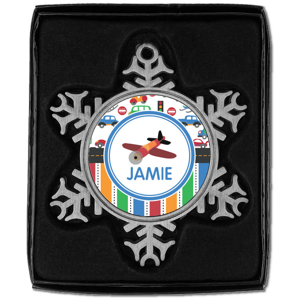 Transportation & Stripes Vintage Snowflake - In box