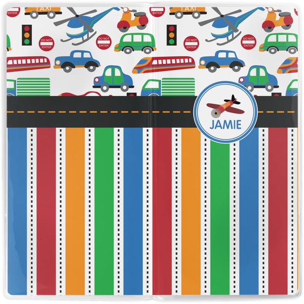 Transportation & Stripes Vinyl Document Wallet - Apvl