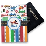 Transportation & Stripes Vinyl Passport Holder (Personalized)