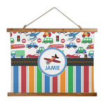 Transportation & Stripes Wall Hanging Tapestry - Wide (Personalized)