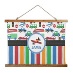 Transportation & Stripes Wall Hanging Tapestry - Wide (Personalized)