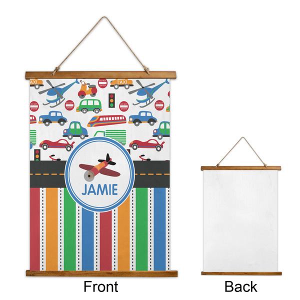 Transportation & Stripes Wall Hanging Tapestry - Portrait - APPROVAL