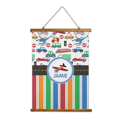 Transportation & Stripes Wall Hanging Tapestry - Tall (Personalized)