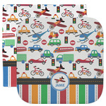 Transportation & Stripes Facecloth / Wash Cloth (Personalized)