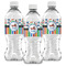 Transportation & Stripes Water Bottle Labels - Front View