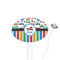 Transportation & Stripes Oval Plastic Stir Sticks (Personalized)