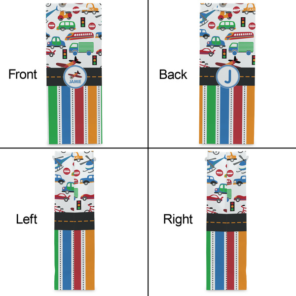 Transportation & Stripes Wine Gift Bag - Gloss - Approval