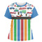 Transportation & Stripes Women's Crew T-Shirt - X Large